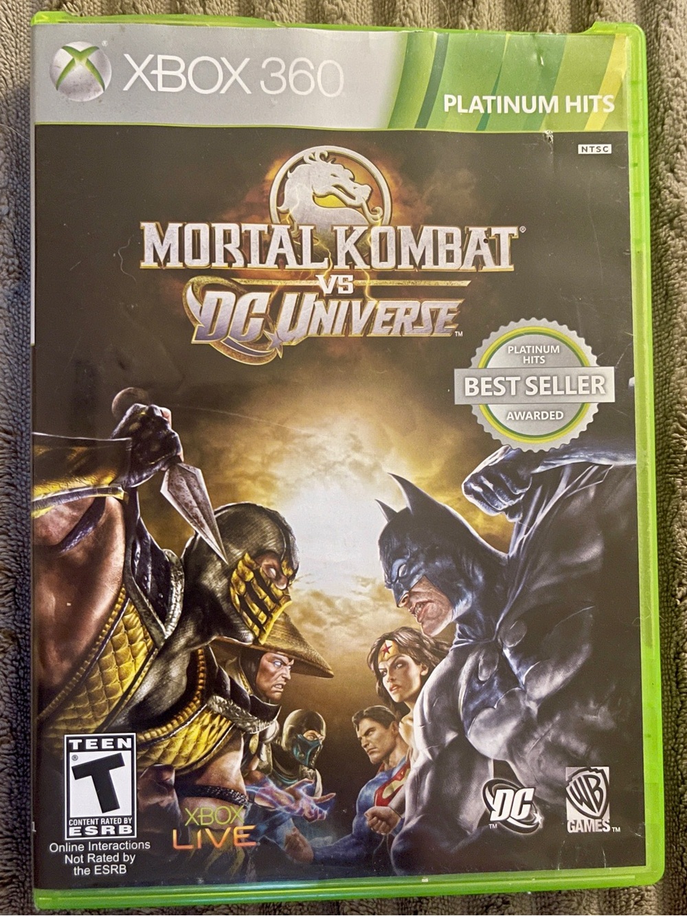 Mortal Kombat vs DC Universe Xbox 360 Platinum Hits CIB Complete with Manual